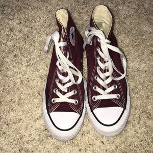 high top maroon converse